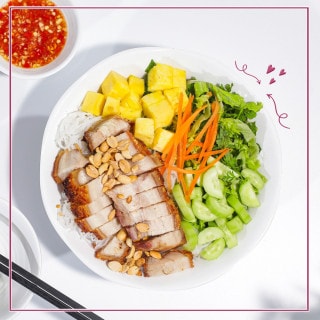 Bún mắm thịt quay