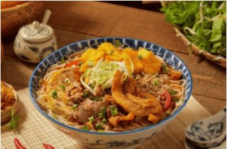 Bún riêu tóp mỡ đặc biệt