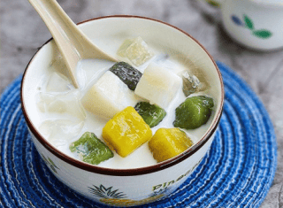 Chè dừa dầm khoai dẻo