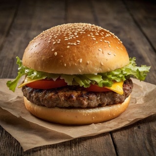 Burger bò truyền thống