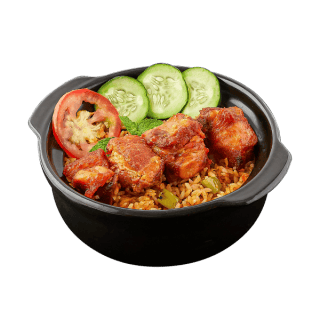 Cơm thố sườn nướng