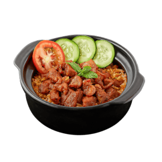 Cơm thố bò và gà