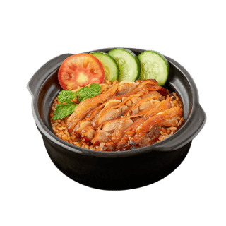 Cơm thố gà nướng