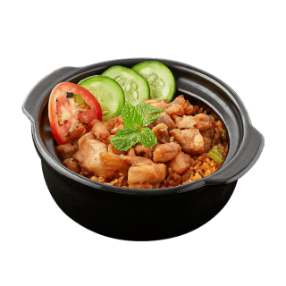 Cơm thố gà và xà xíu