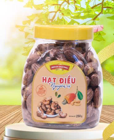 Hạt Điều Bình Phước rang muối vỏ lụa 250g