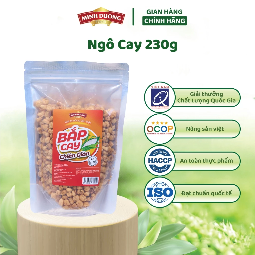 Bắp chiên giòn vị cay 230g