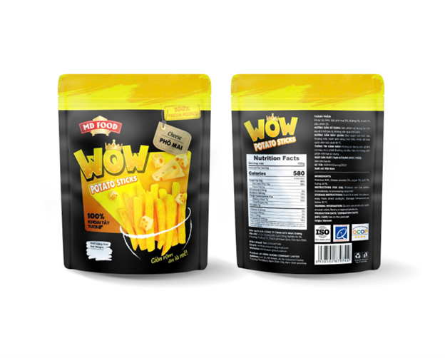 WOW - Khoai tây vị phô mai 80g