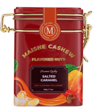 Hạt Điều Vị Muối Caramel Maishe Hộp Thiếc 180G