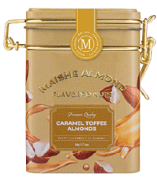 Hạnh nhân Caramel Toffe Maishe Hộp Thiếc 180G