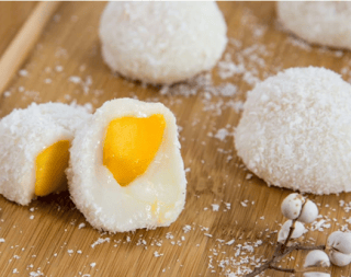 Xoài Lụa Six Senses + Xanh Nhài Xoài Tươi+Bánh Mochi Kem Xoài (2c)