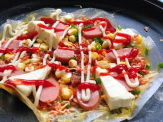 Nướng xúc xích phô mai