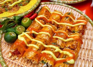 Cuộn bơ sốt tắc