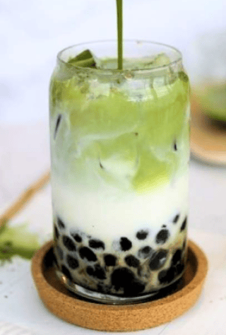 Matcha Trân Châu Đường Nâu