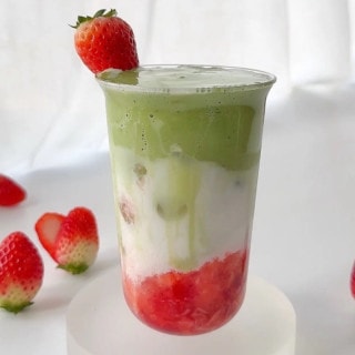 Matcha Latte Dâu Tây